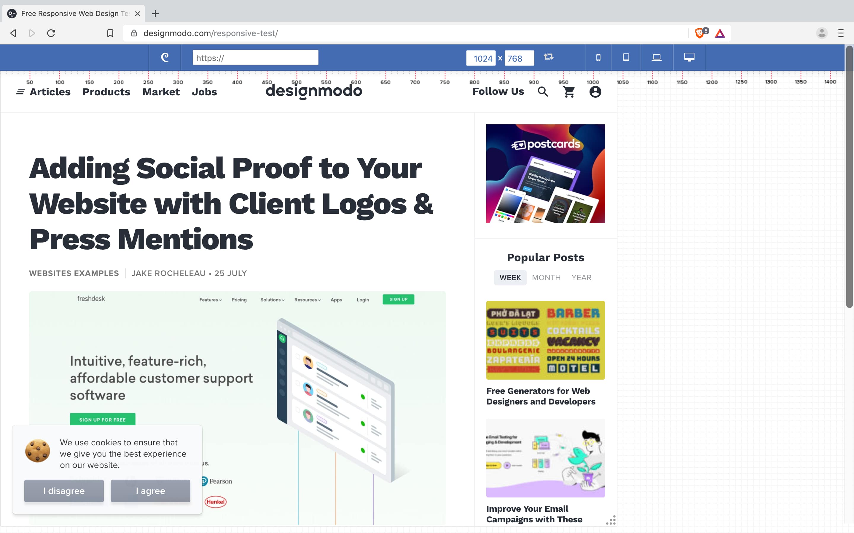 Responsive Test by DesignModo