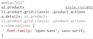 high css specificity