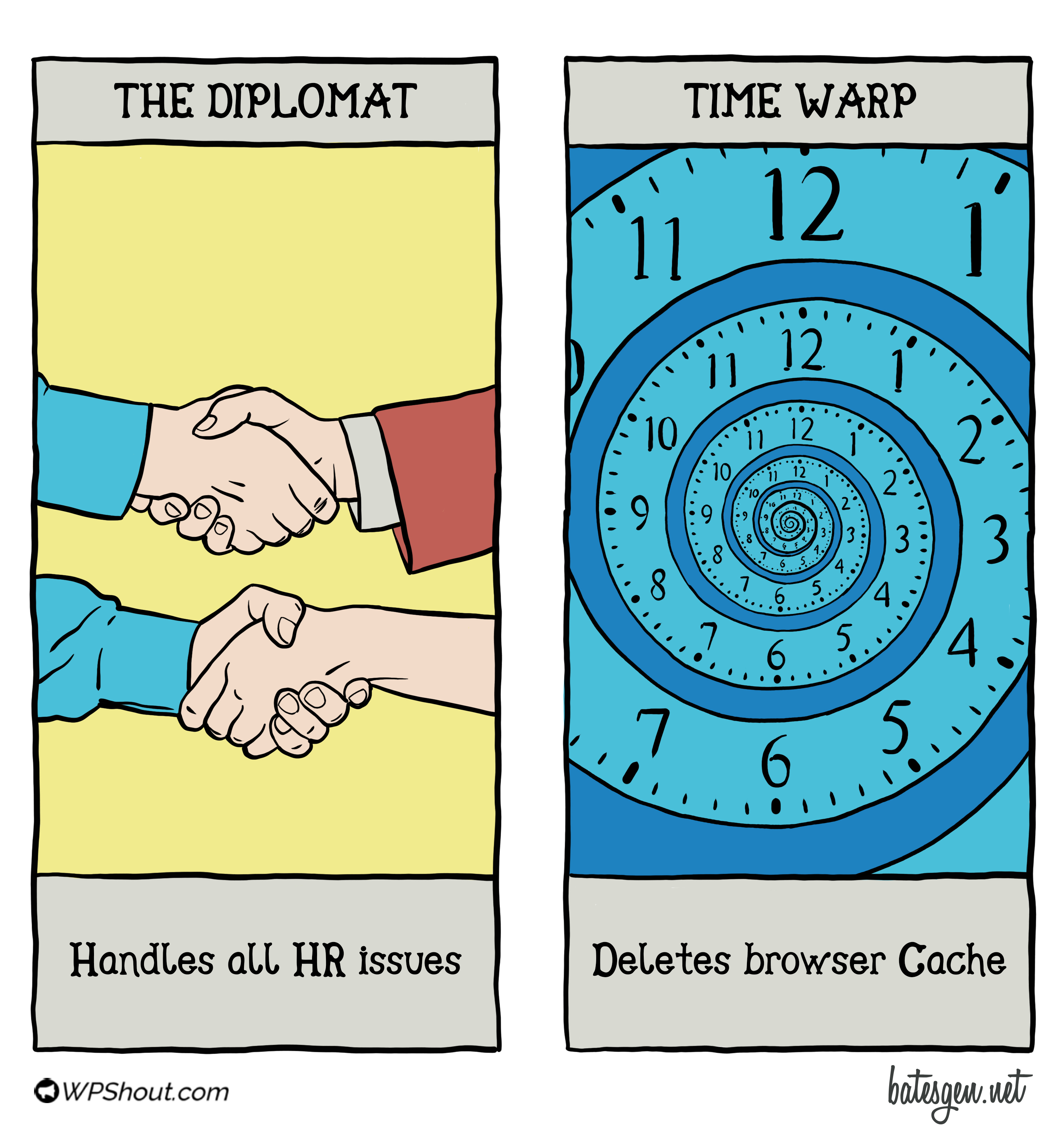 Tarot card #17: The Diplomat/Time Warp