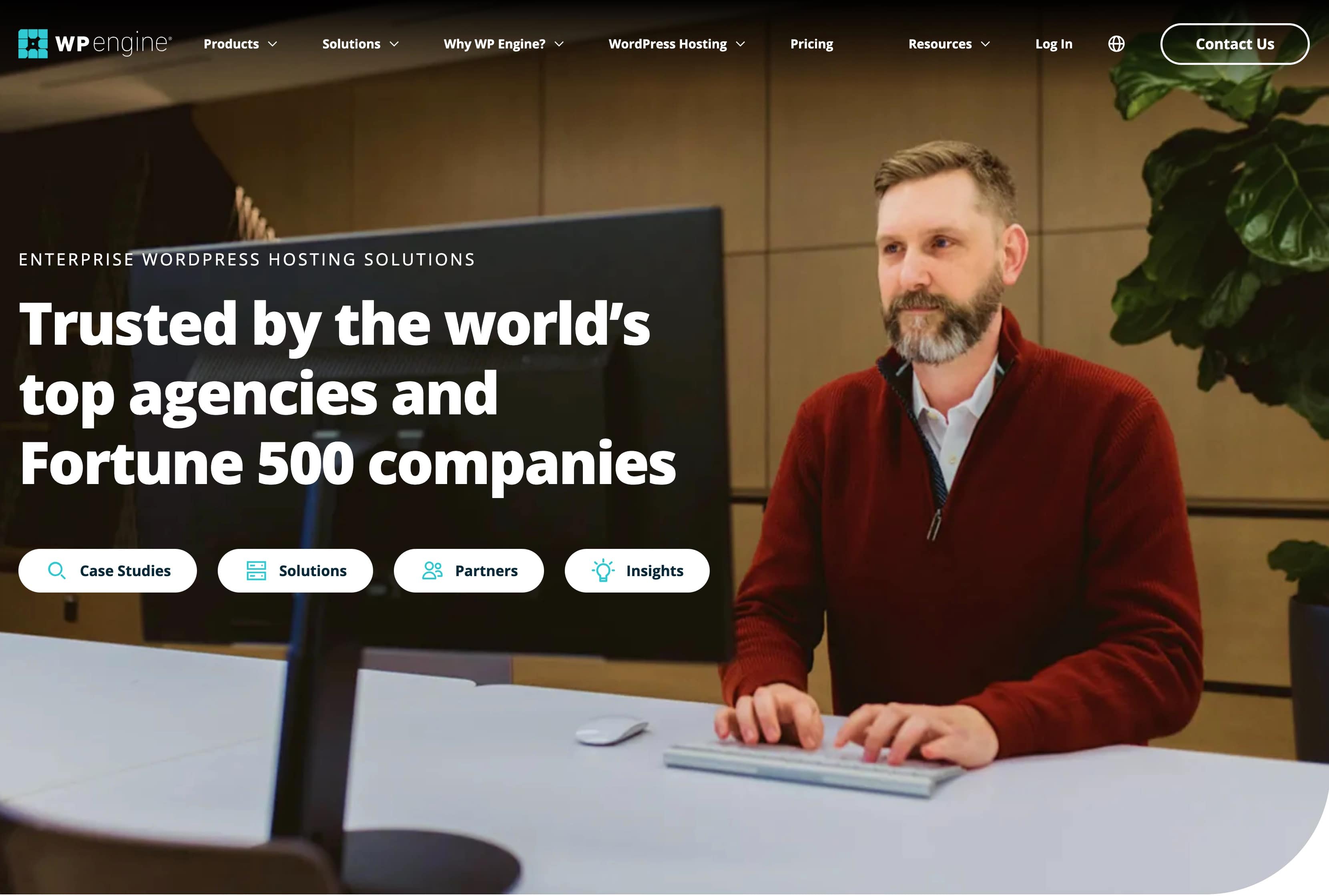 WP Engine enterprise hosting.