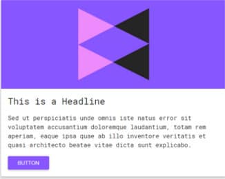 Free Material Design Email Template view