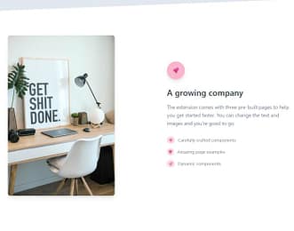 Tailwind Starter Kit view