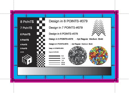 Second side of the business card design.