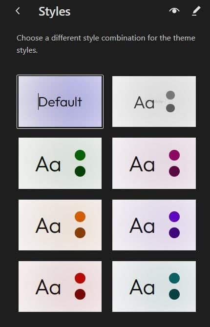 Frost style variations.