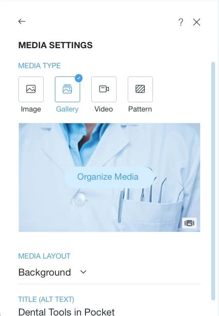 Changing media types