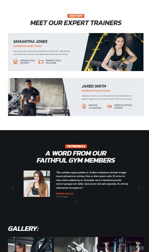 SuperHero Gym on mobile