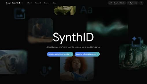 Google SynthID landing page