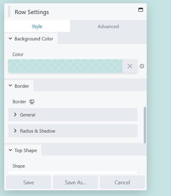 Beaver Builder row background color