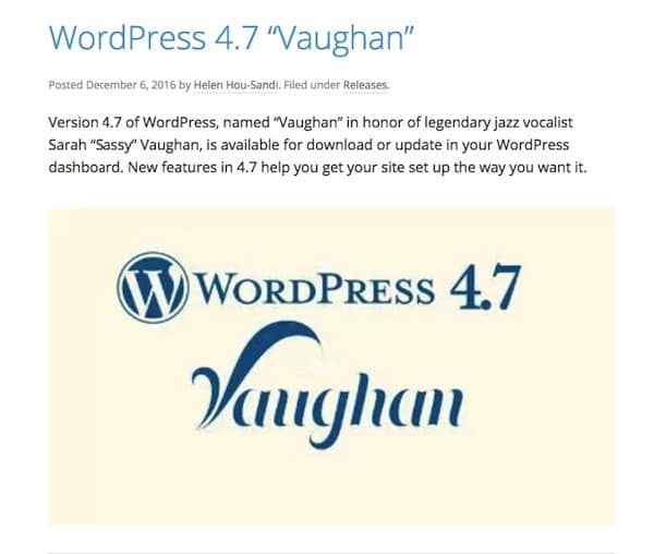 WordPress 4.7