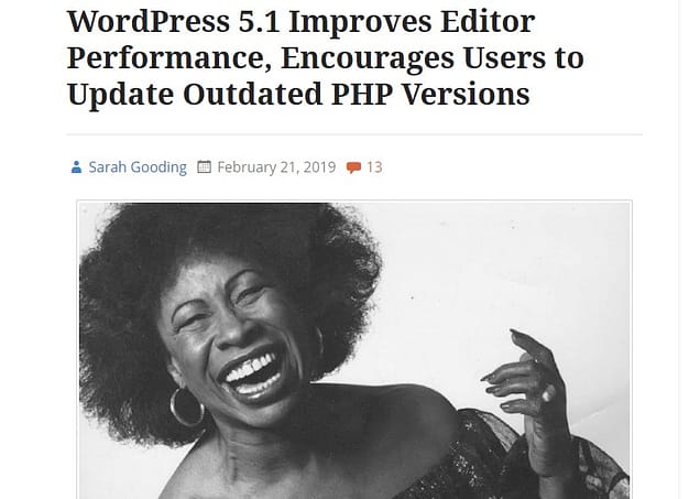 March 2019 WordPress News - WordPress 5.1 Release