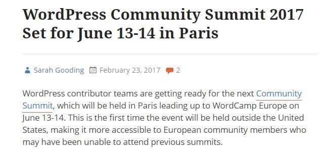 wordpress community summit 2017