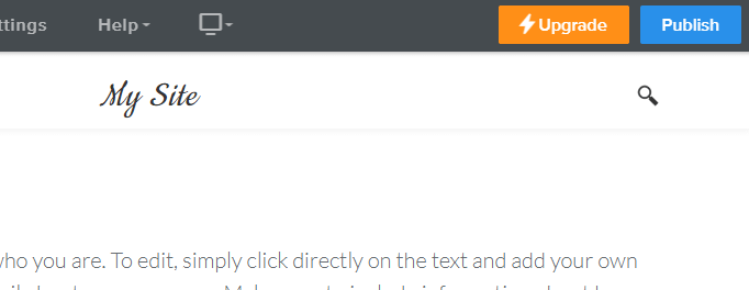 Publishing your site directly from the Weebly drag-and-drop interface.