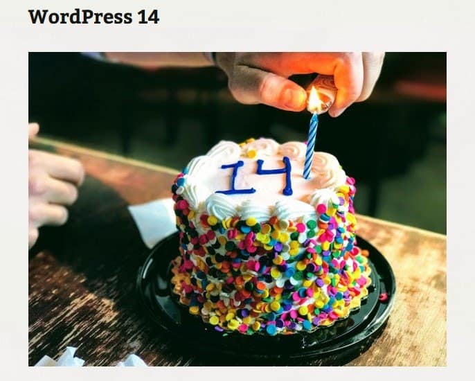 WordPress birthday