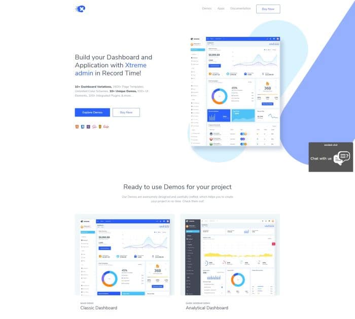 Best Bootstrap 4 templates: Xtreme Admin