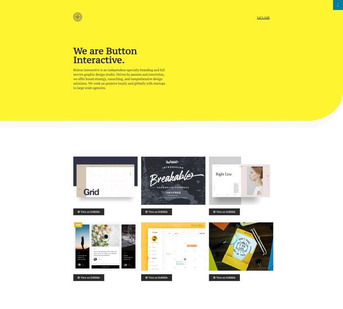 Button Interactive is one of the best Elementor templates for anyone looking for a clean, minimalist aesthetic