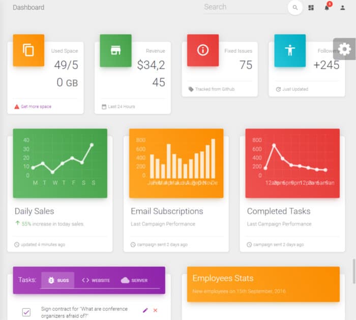 Material Dashboard React