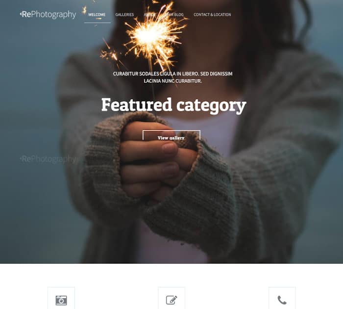Best Adobe Muse Templates: RePhoto