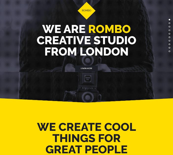 Best Adobe Muse Templates: Rombo