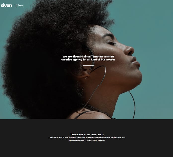 Best Adobe Muse Templates: Siven