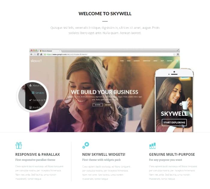 Best Adobe Muse Templates: Skywell