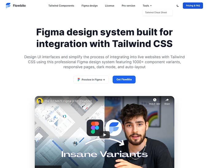 Best Tailwind CSS templates #3: Flowbite