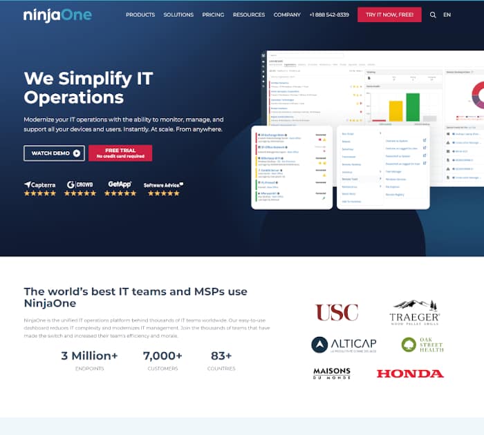 Best MSP software: NinjaOne