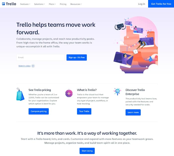 Collaboration tools for remote teams: Trello