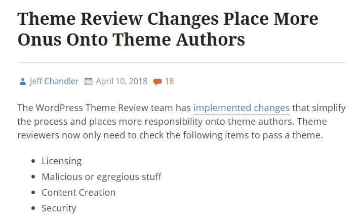 theme changes