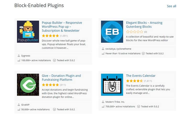 block plugins wordpress.org