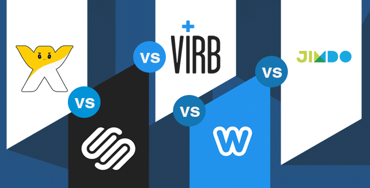 Wix vs Squarespace vs Virb vs Weebly vs Jimdo