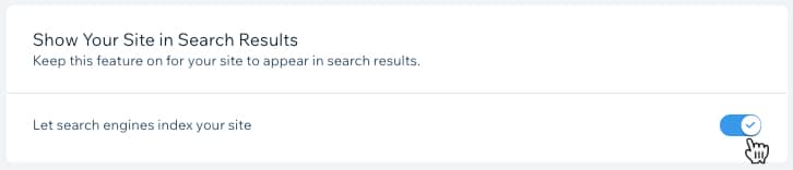Before using Wix SEO features, make sure you've set up your Wix site so search engines can find you.