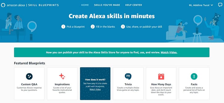 March 2019 WordPress News - Alexa Skill Blueprints