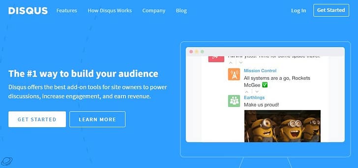 disqus homepage