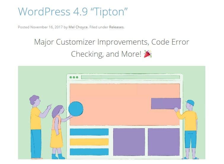December 2017 WordPress News: WordPress 4.9