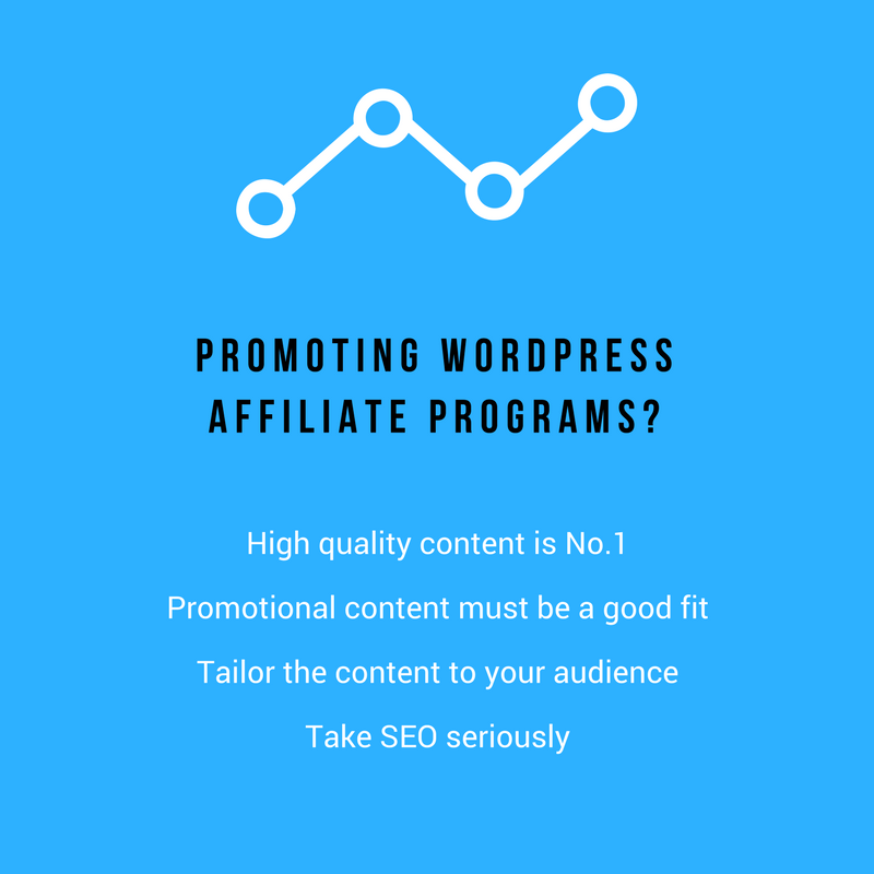 WordPress affiliate programs.