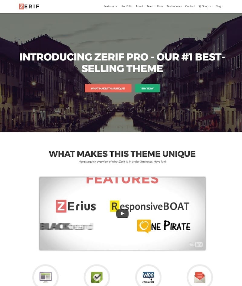 Zerif theme