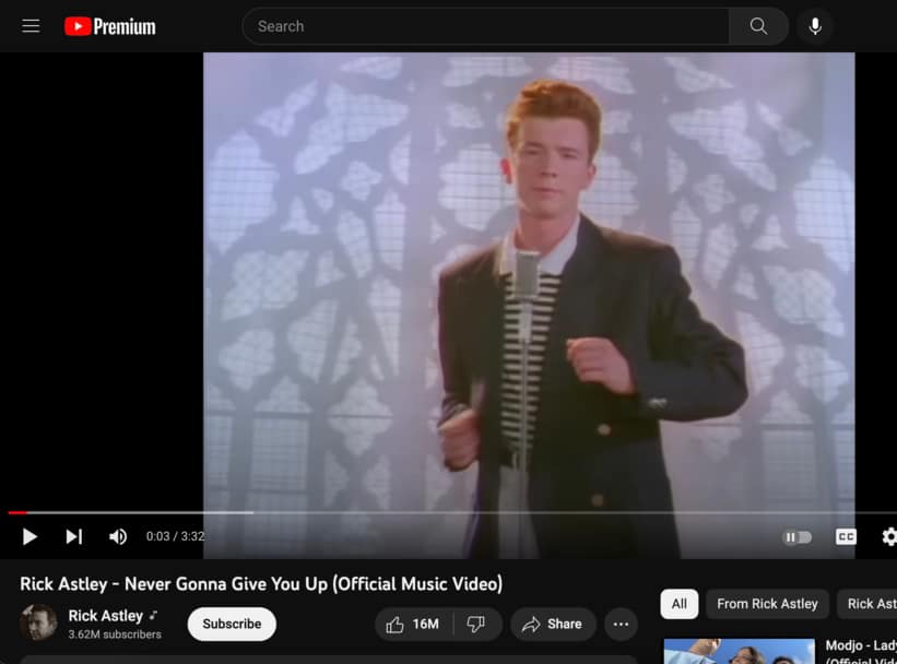 Domain name vs URL Youtube