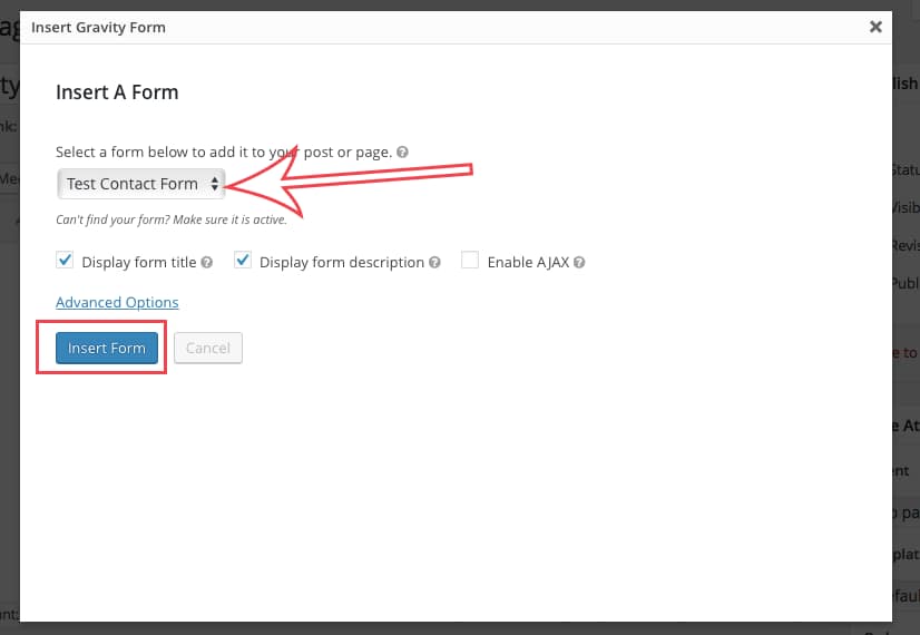 how to add a contact form with gravity forms