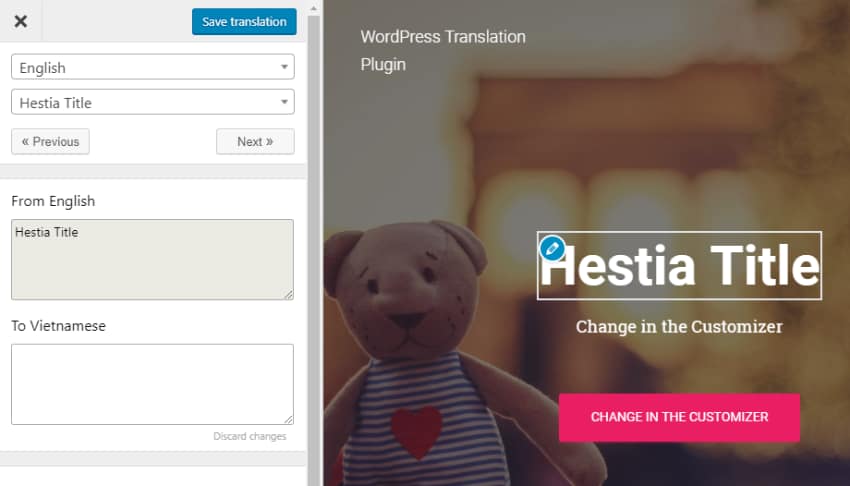 translate press custom theme