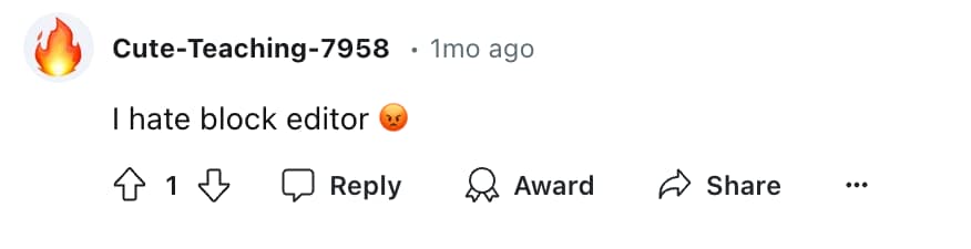 Gutenberg negative opinion