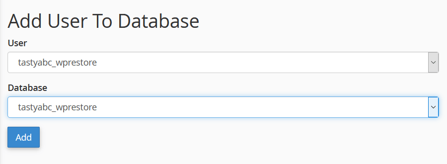 Add a new MySQL user