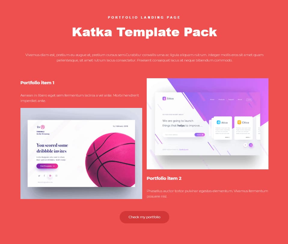 Katka template example