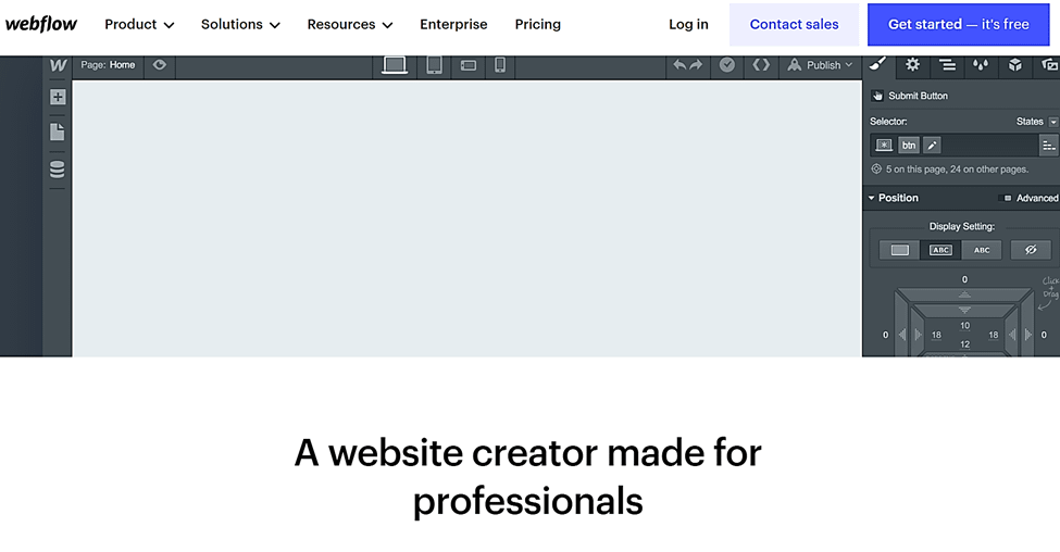 Webflow: best web design software reddit.