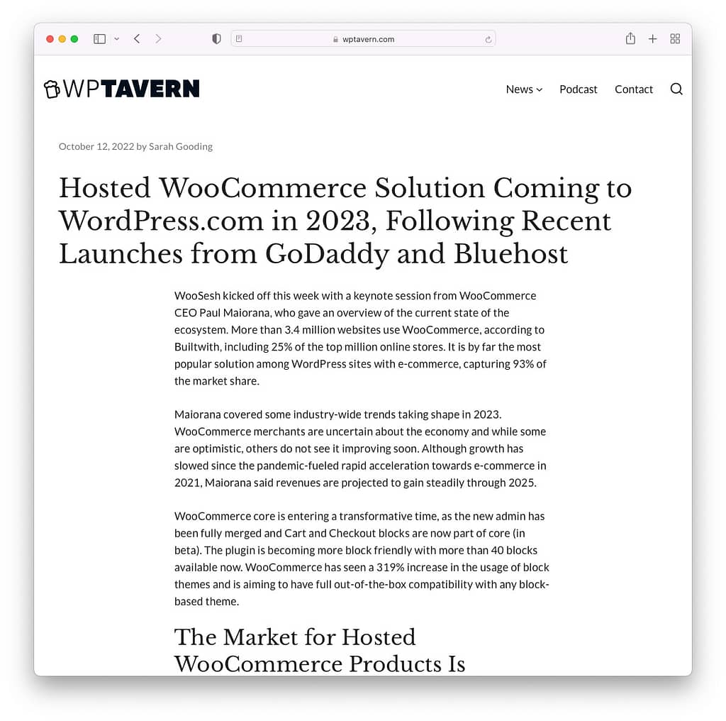 Is there hosted WooCommerce comming?