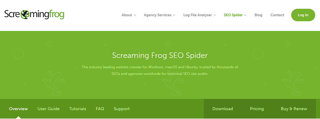 Best on-page SEO tools: Screaming Frog