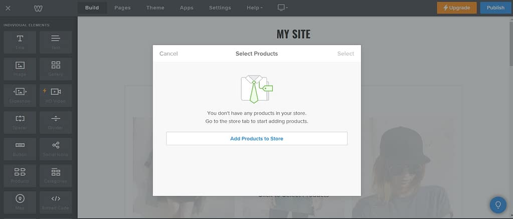 Weebly - adding products 3