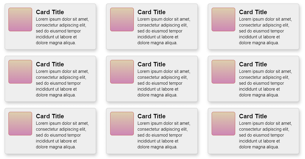 Card Layout + Media Objects with Flexbox