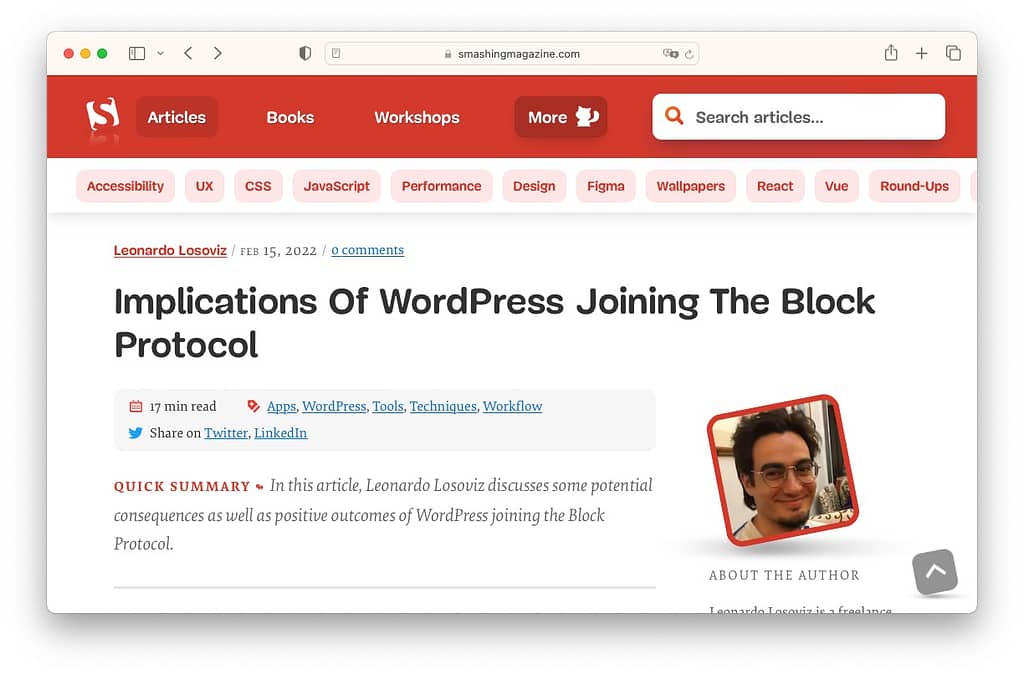 Best WordPress articles: block protocol