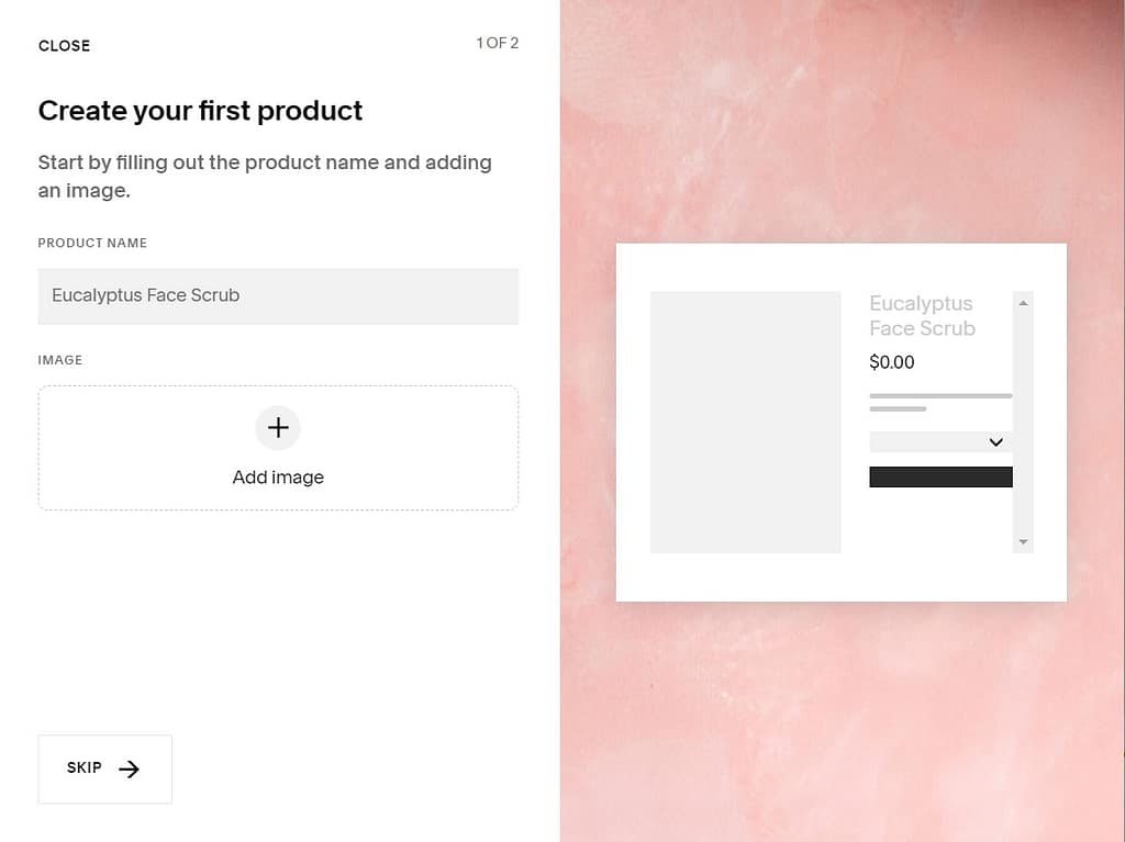 Squarespace - adding products