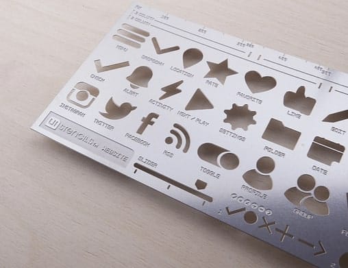 Best gifts for a designer: UI Stencils Website Stencil Kit